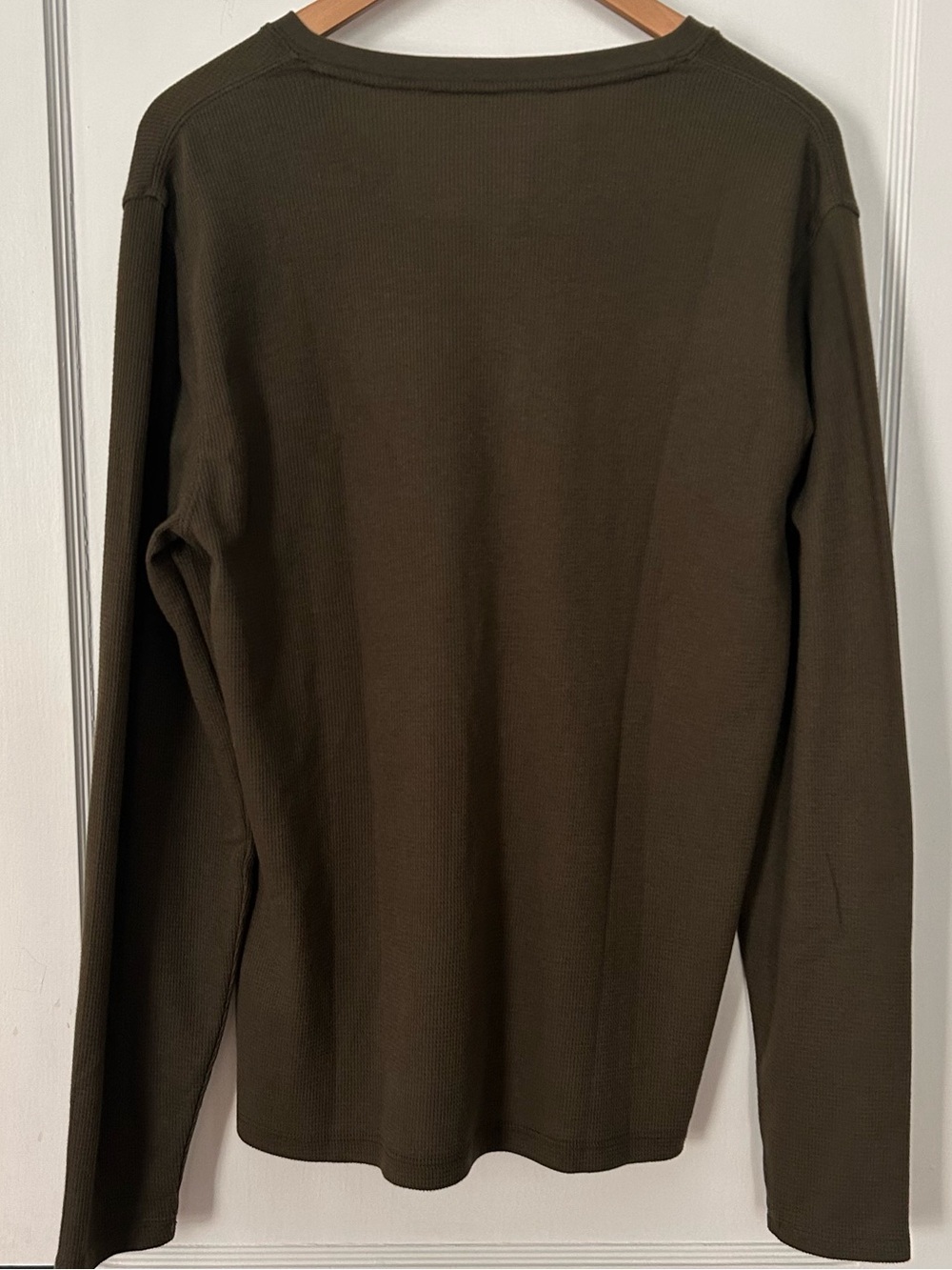 Lucky Brand NWT Men’s Size M Long Sleeve Waffle Knit Henley Sweater - Picture 12 of 13